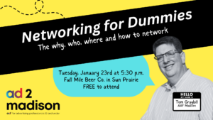 Networking for Dummies: The Why, Who, Where and How to Network @ Full Mile Beer Co and Kitchen